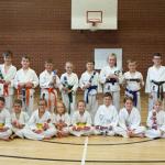 Succesful Students showing off their new belts